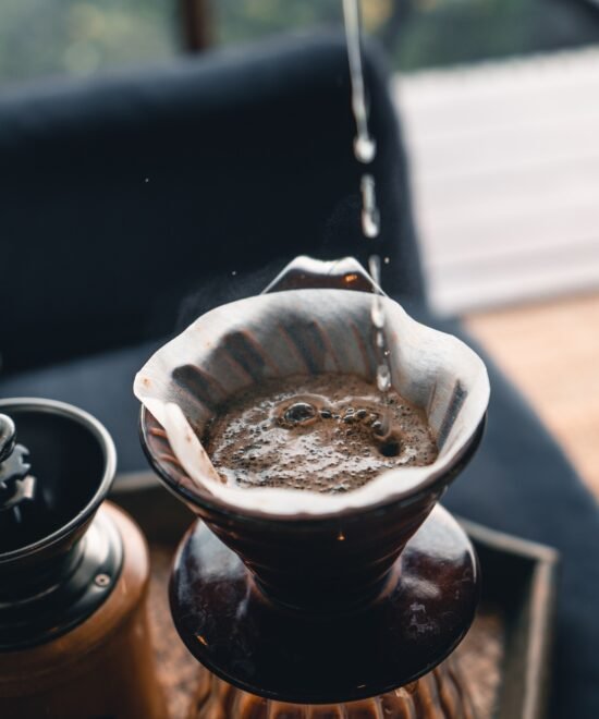 Coffee, coffee making and drip coffee in house