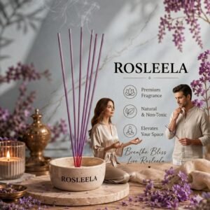 Rosleela Lavender Room Freshener Sticks | Lavender agarbatti | purple agarbatti Lavender Power | Lavender Aroma